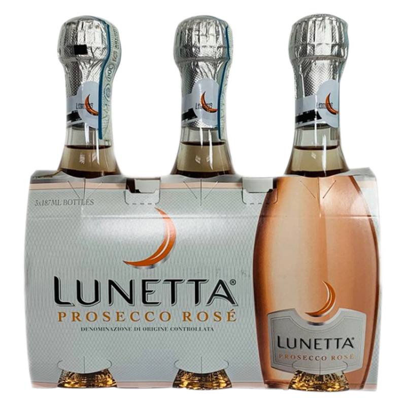 Cavit Lunetta Prosecco Rose 3pk 187ml