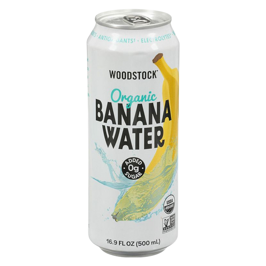 Woodstock Organic Banana Water 16.9oz Can
