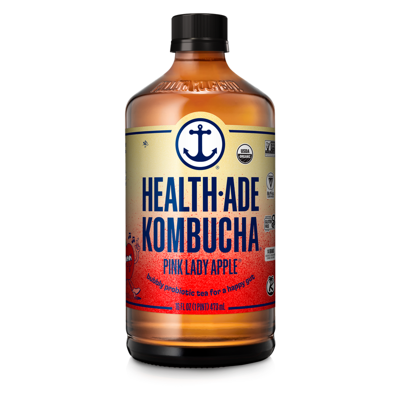 Health-Ade Pink Lady Apple Kombucha 16oz Btl