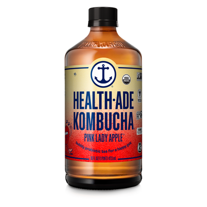 Health-Ade Pink Lady Apple Kombucha 16oz Btl