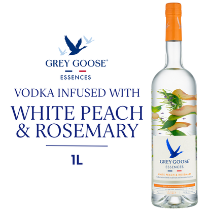 Grey Goose Essences White Peach & Rosemary Vodka 1L (60 Proof)