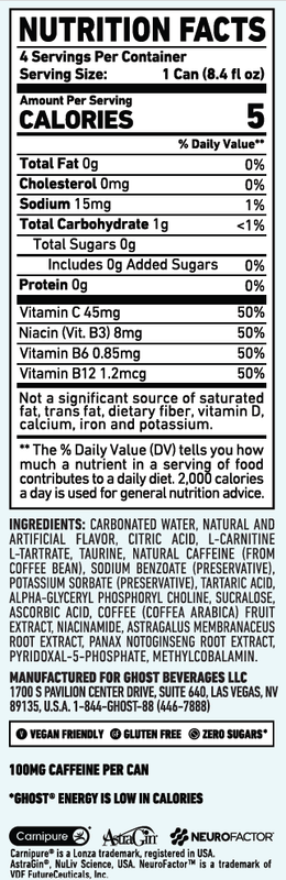 GHOST ENERGY Original 4pk 8.4oz Can