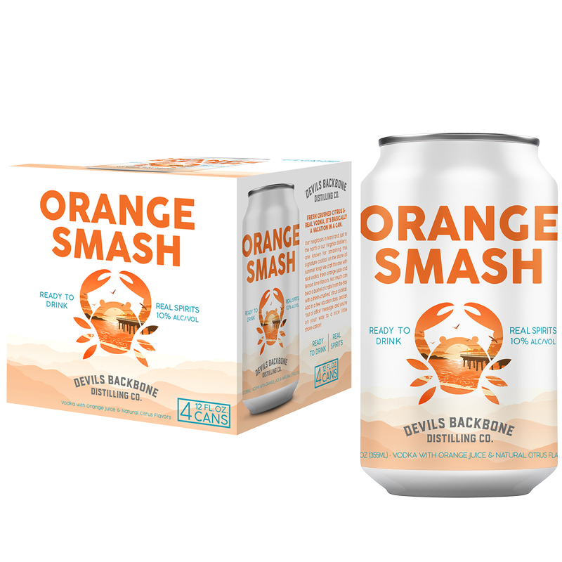 Devils Backbone Orange Smash Cocktail 4pk 12oz Can 7.0% ABV