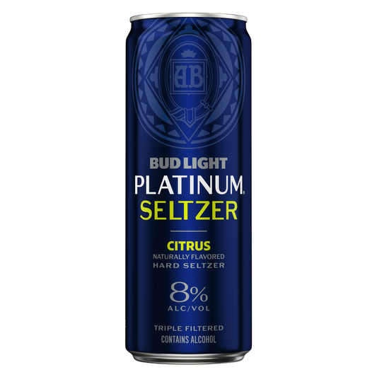 Bud Light Platinum Hard Seltzer Citrus 12oz Can 8% ABV