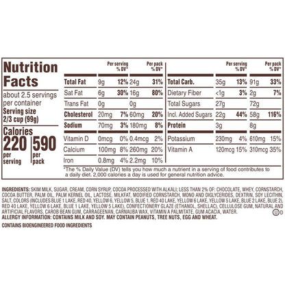 M&M'S Chocolate Ice Cream with M&M'S Minis Candies Chocolate Ice Cream, 14oz