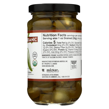 Rio Luna Organic Nacho Sliced Jalapenos 12oz