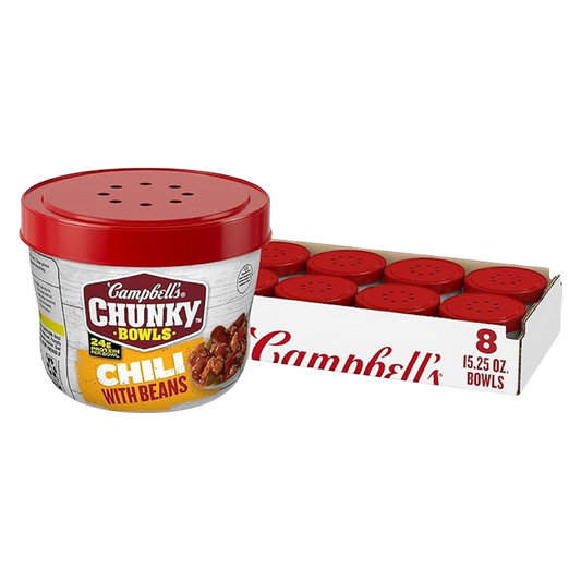 Campbell's Chunky Chili with Beans, 15.25oz. 8 CT