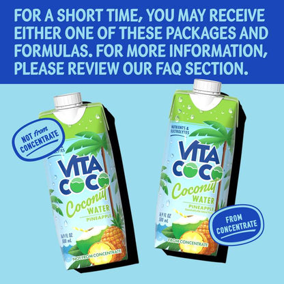 Vita Coco Coconut Pineapple Water 16.9oz Ctn