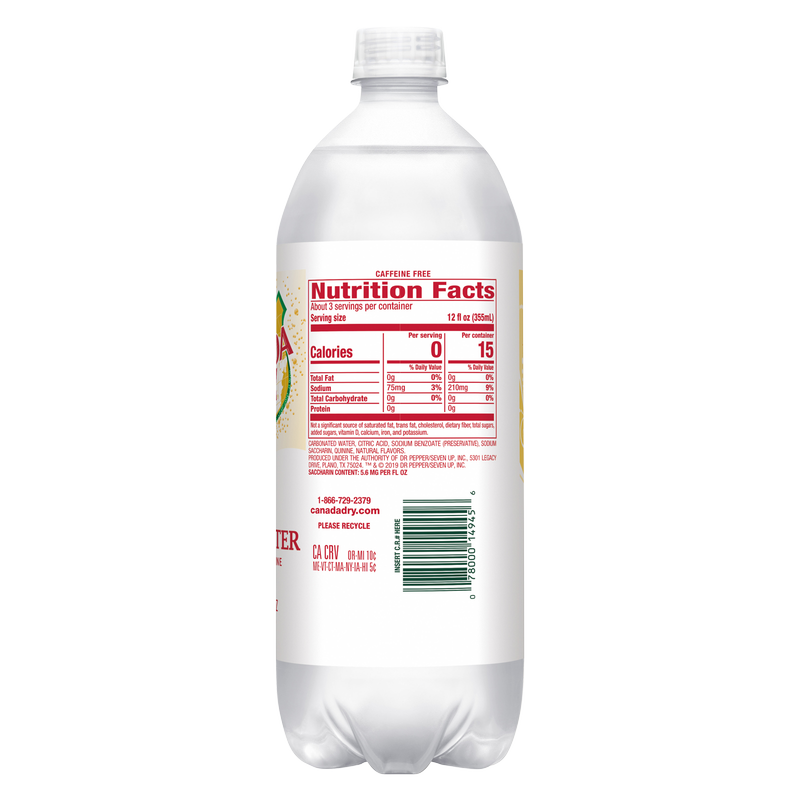 Canada Dry Diet Tonic Water 1L Btl