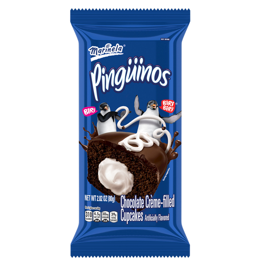 Pinguino Creme Filled Chocolate Cupcakes 2ct