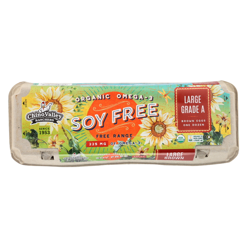 Chino Valley Ranchers Grade A Omega-3 Soy Free Large Eggs - 12ct