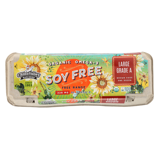 Chino Valley Ranchers Grade A Omega-3 Soy Free Large Eggs - 12ct