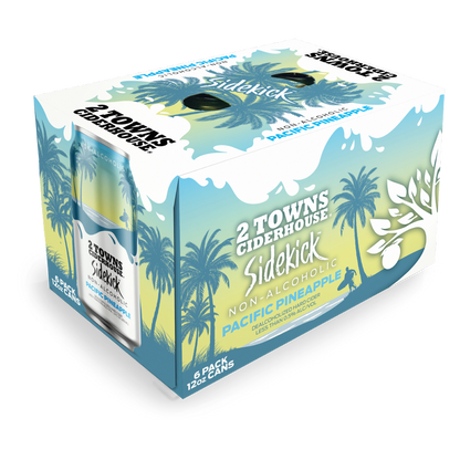 2 Towns Sidekick Non-Alcoholic Pacific Pineapple 6pk 12oz Can