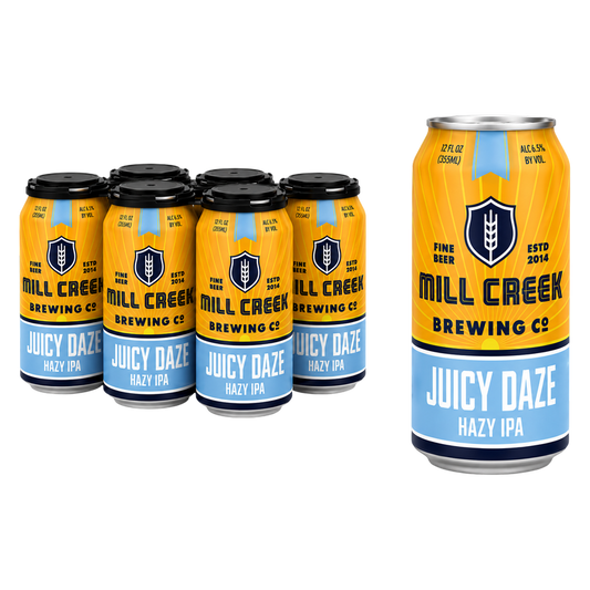 Mill Creek Brewing Juicy Daze Hazy IPA 6pk 12oz Can
