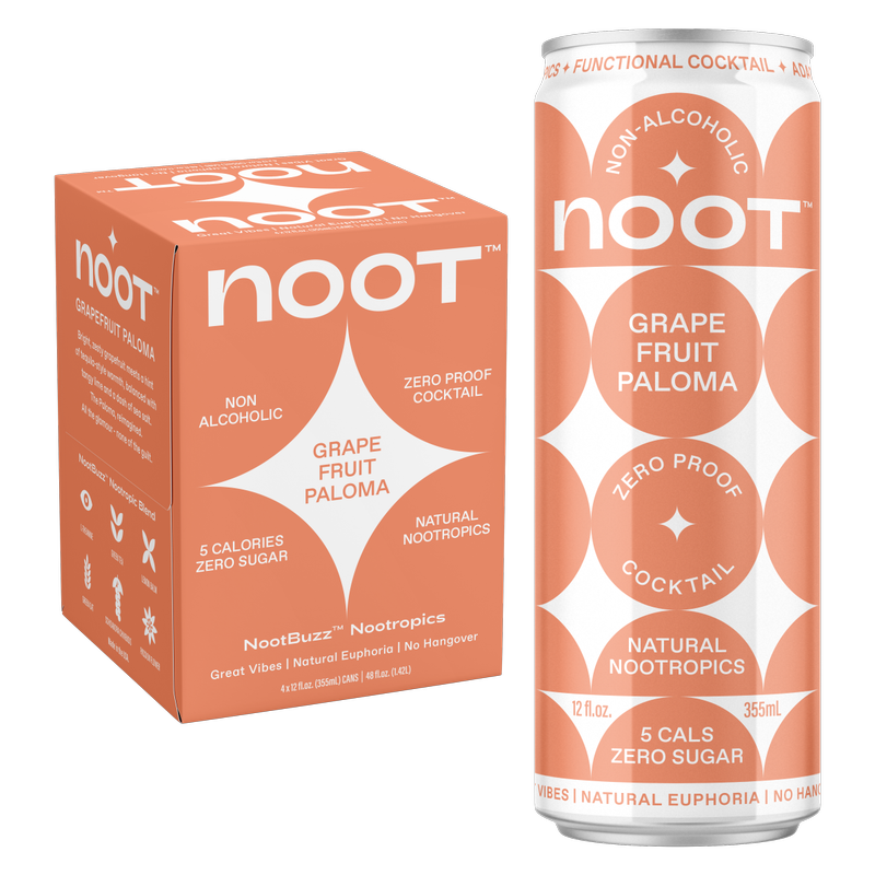 Noot Grapefruit Paloma Non-Alcoholic Cocktail 4pk 12oz Can