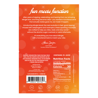 Mingle Mood Serene Citrus Spritz 4pk 12oz Can