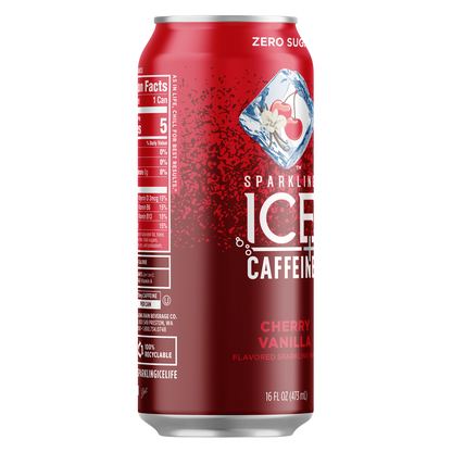 Sparkling Ice Cherry Vanilla Sparkling Water + Caffeine 16oz Can