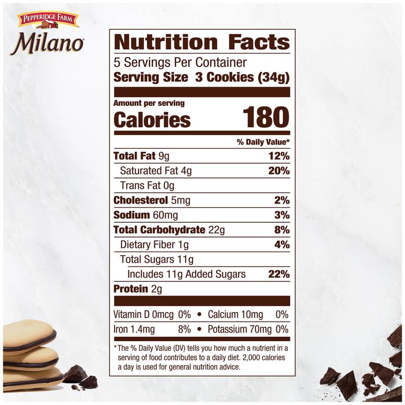 Milano Dark Chocolate Cookies 6oz