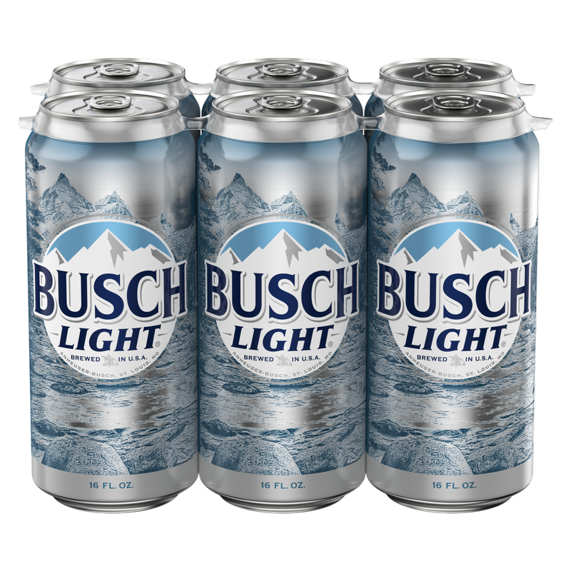 Busch Light 6pk 16oz Can 4.1% ABV