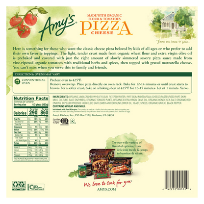 Amy's Kitchen Cheese Pizza 13oz