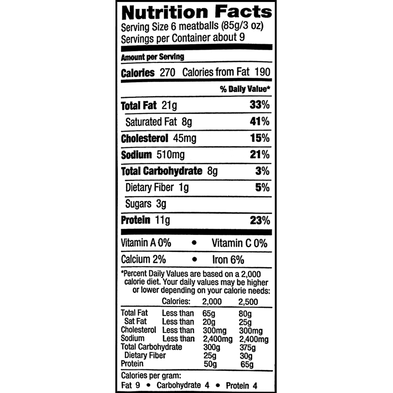 Farm Rich Frozen Homestyle Pork & Beef Meatballs 26oz