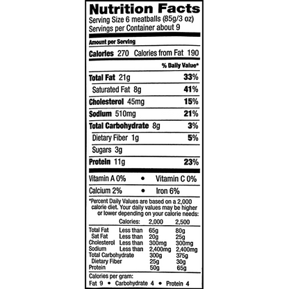 Farm Rich Frozen Homestyle Pork & Beef Meatballs 26oz