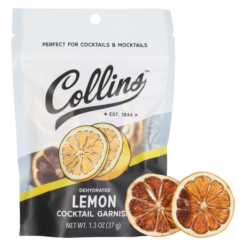 Collins Dehydrated Lemon Cocktail Garnish