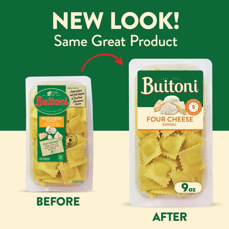 Buitoni Refrigerated Four Cheese Ravioli Pasta - 9oz