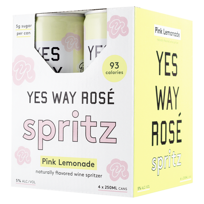 Yes Way Rose Pink Lemonade Spritz 4PK 5% ABV