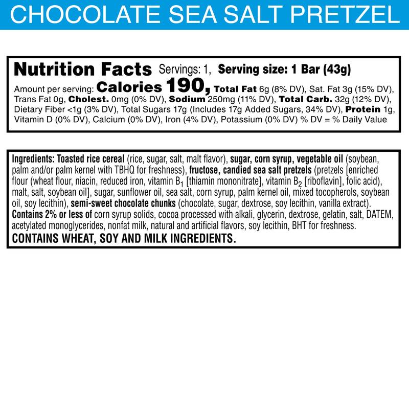 Rice Krispies Treats Bliss Chocolate Sea Salt Pretzel, 1.5 oz