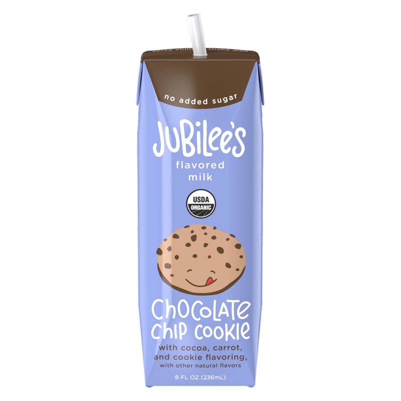 Jubilee's Organic Chocolate Chip Cookie Protein Milk 12pk 8oz Ctn- XL