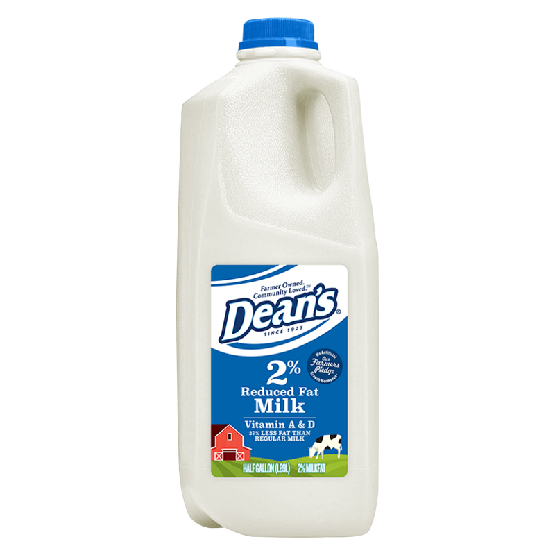 Dean's 2% Reduced Fat Milk - 1/2 Gallon