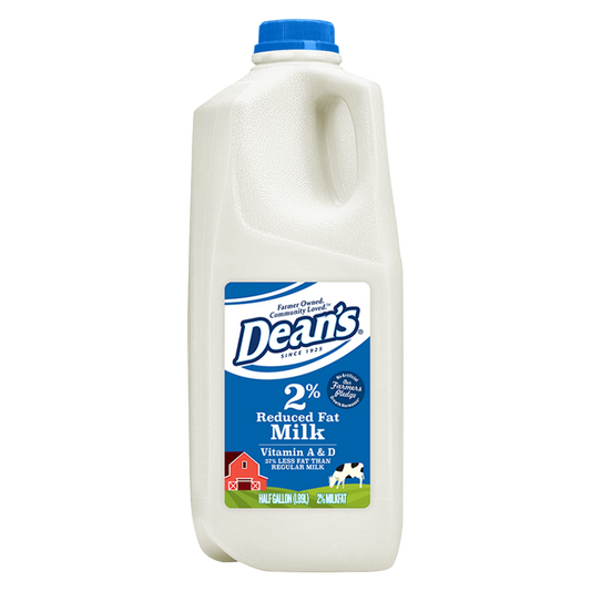Dean's 2% Reduced Fat Milk - 1/2 Gallon