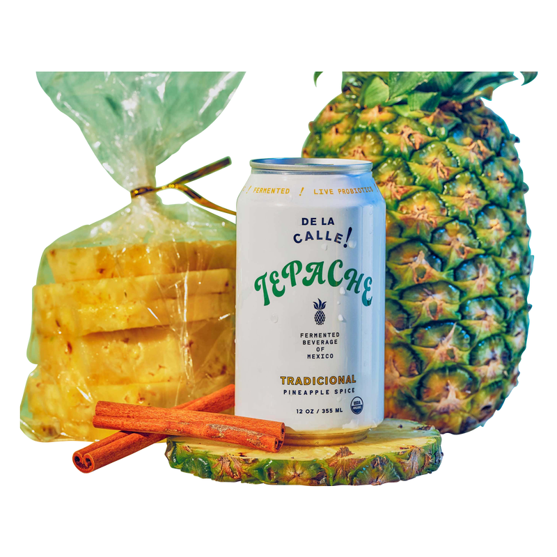 DE LA CALLE Tepache Tradicional Pineapple Spice Drink 12oz Can