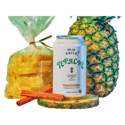 DE LA CALLE Tepache Tradicional Pineapple Spice Drink 12oz Can