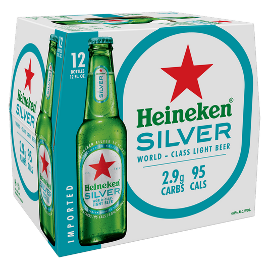 Heineken Silver 12pk 12oz Btl 4% ABV