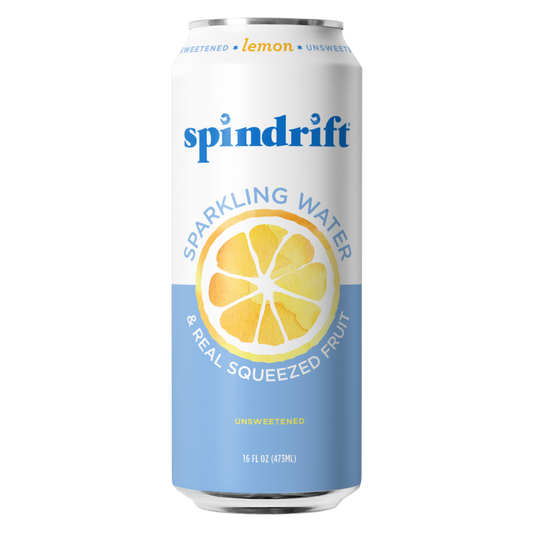 Spindrift Sparkling Water Lemon 16oz Can