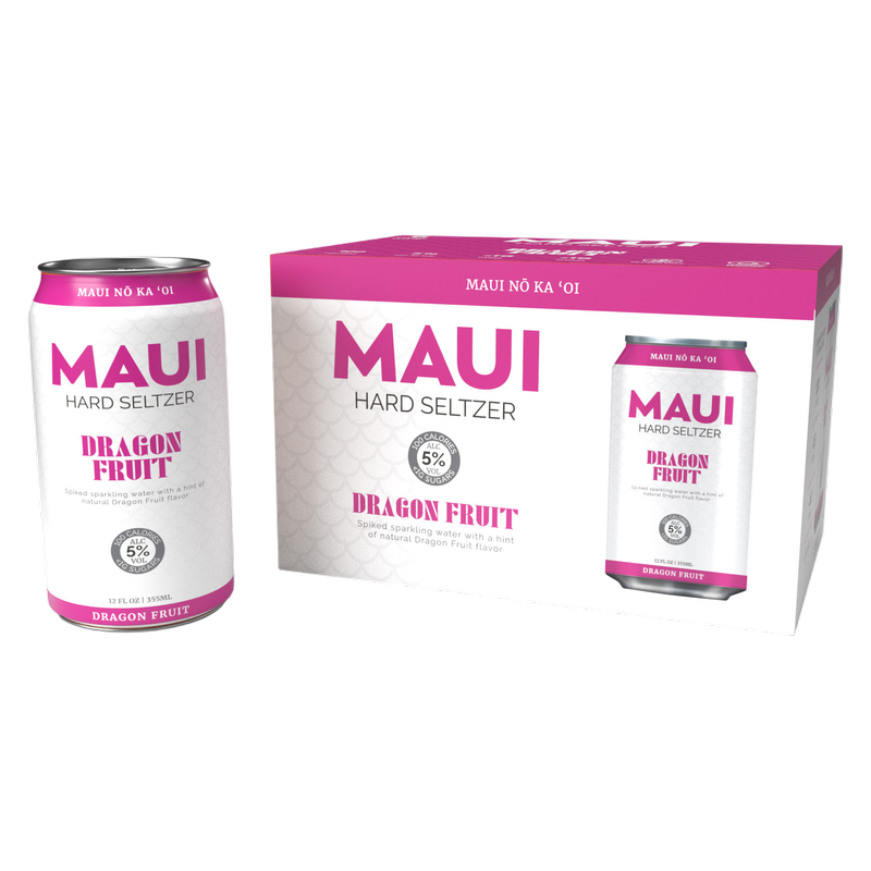 Maui Brewing Hard Seltzer Dragon Fruit 6pk 12oz Can