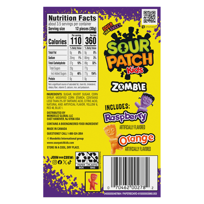 Sour Patch Kids Zombie Theater Box, 3.5oz