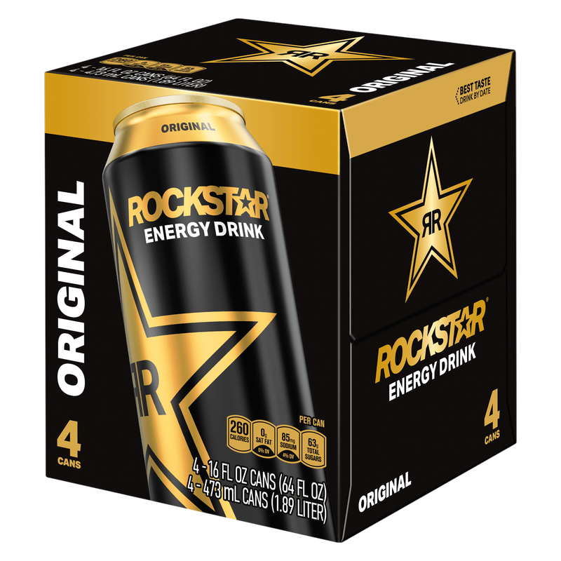 Rockstar Original 4ct 16oz Can- XL