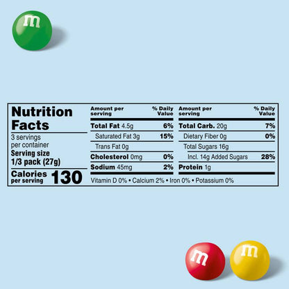 M&M'S Crunchy Cookie Milk Chocolate Candy, Share Size, 2.83 oz Bag