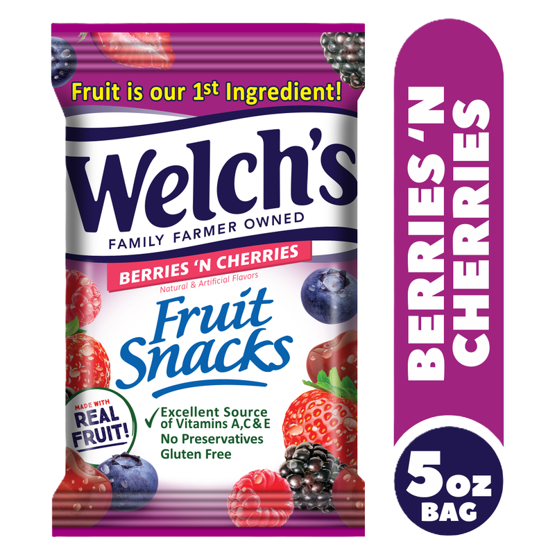 Welch's Fruit Snacks Berries 'N Cherries 5oz