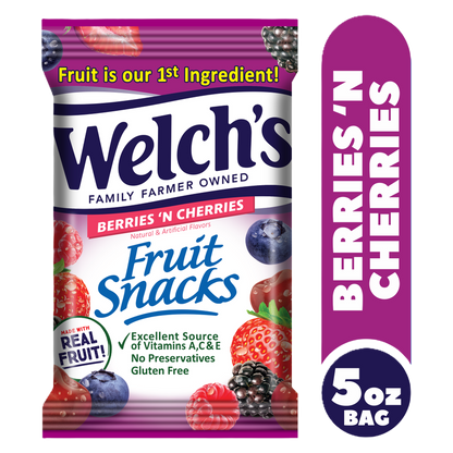 Welch's Fruit Snacks Berries 'N Cherries 5oz