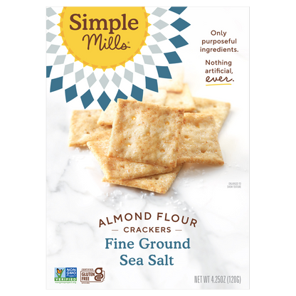 Simple Mills Fine Ground Sea Salt Almond Flour Crackers 4.25oz