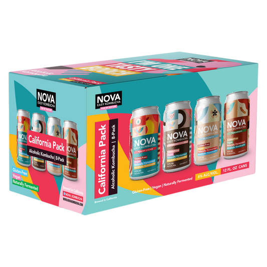 NOVA Kombucha California Pack 8pk 12oz Can