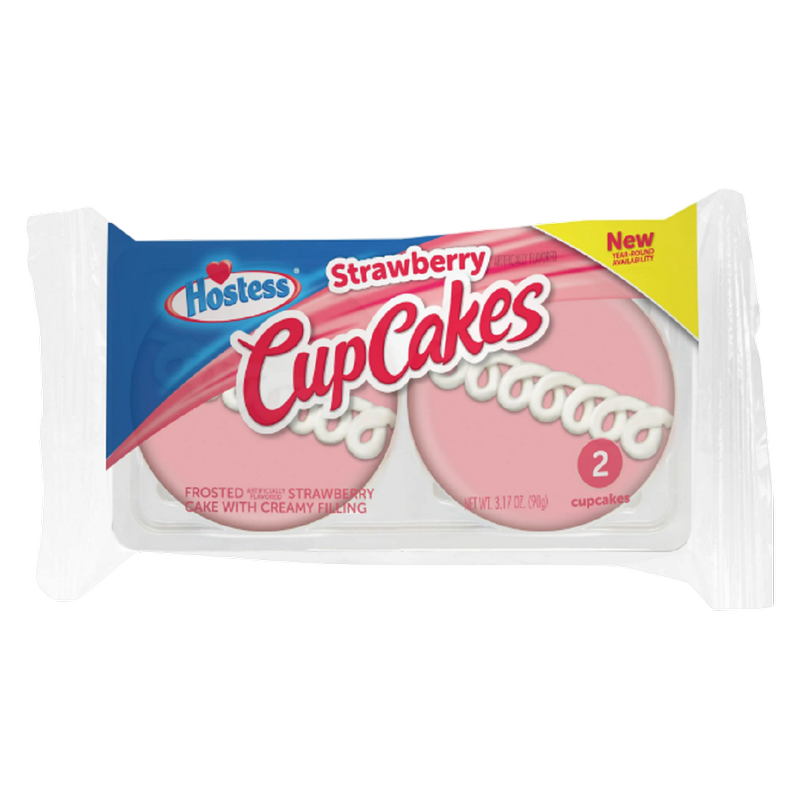 Hostess Cup Cakes Strawberry Cupcake, 3.17 oz