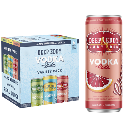 Deep Eddy Vodka Soda Variety 6pk 12oz Can 4.5% ABV 6pk 12oz Can 4.5% ABV