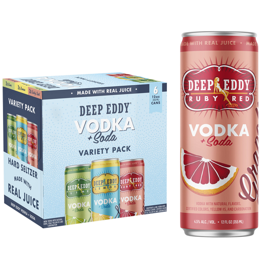 Deep Eddy Vodka Soda Variety 6pk 12oz Can 4.5% ABV 6pk 12oz Can 4.5% ABV