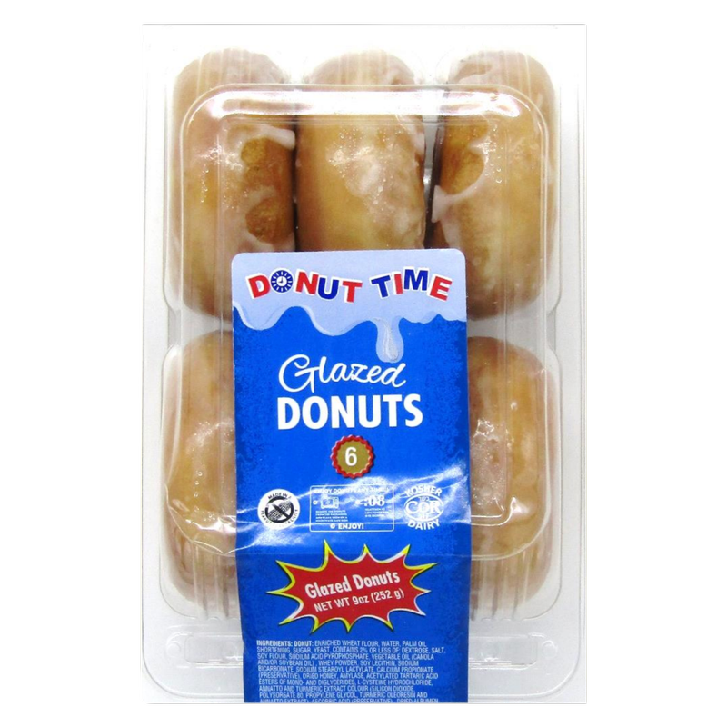 Donut Time Glazed Donuts - 6ct