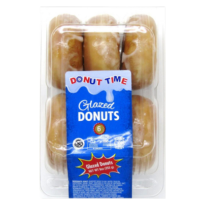 Donut Time Glazed Donuts - 6ct
